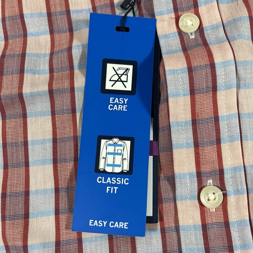 Big & Tall 2XL Saddlebred Button Up Long Sleeve Men Shirt NWT Easy Care LOT OF 2 - Picture 13 of 16